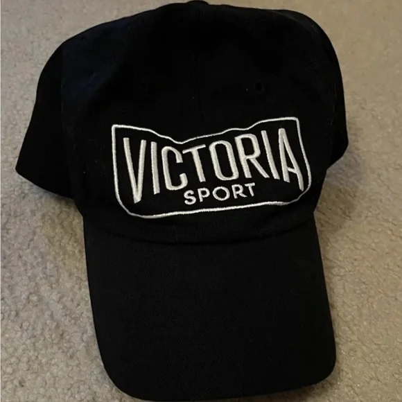 NWT Victoria’s Secret Black Baseball Hat VICTORIA main image 4